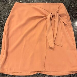 Banana Republic Pink Tie-Front Pencil Skirt
